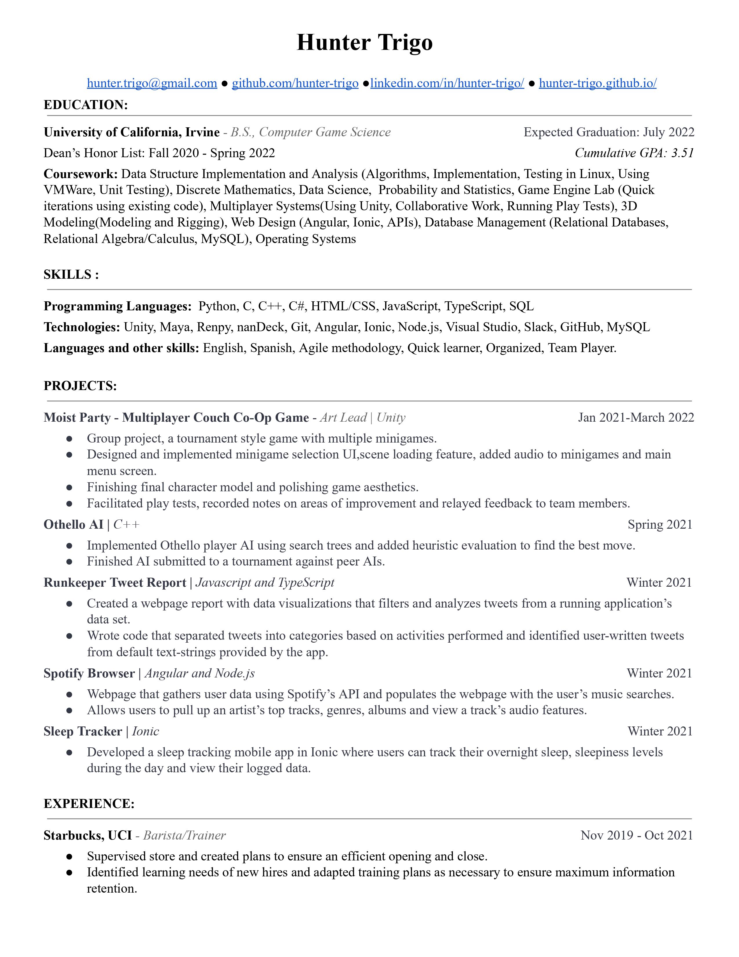 My Resume
